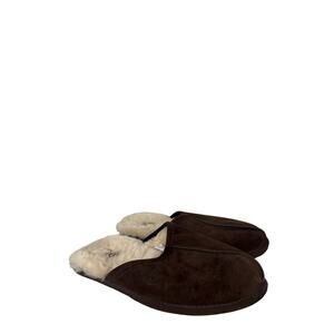 Ugg sz10 dark brown mens scuff slippers shoes slip on slide